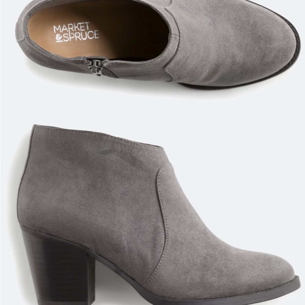 Market & Spruce Dolia Bootie in Gray